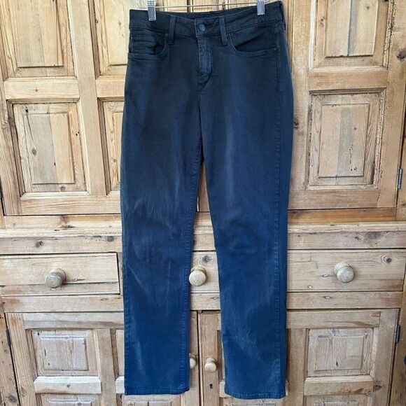 NYDJ Not Your Daughters Jeans 4 Black Jeans Straight Leg Lift Tuck Technology - Picture 1 of 12